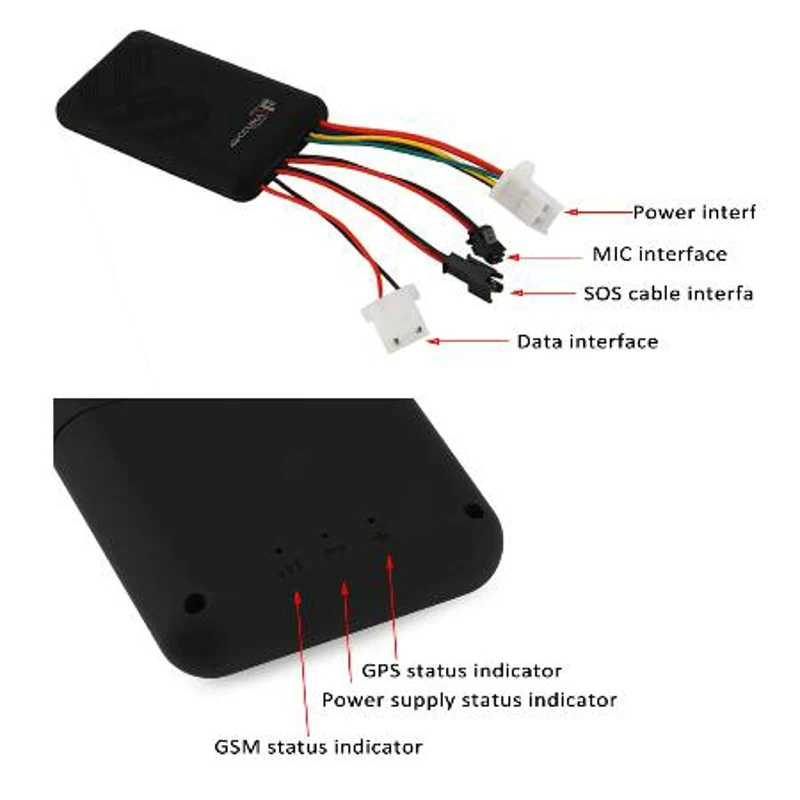 Мини GPS-трекер GT06 для автомобиля система отслеживания смс GSM GPRS с пультом ДУ