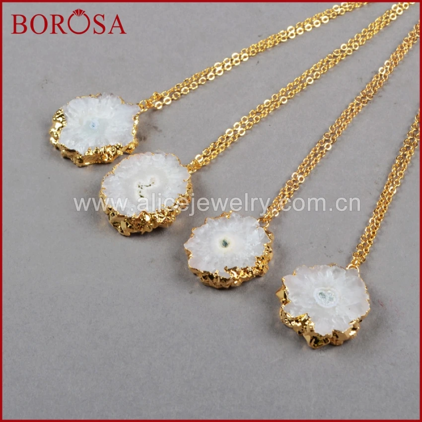 

Ожерелье BOROSA G0226 с натуральным кварцем на солнечной батарее, 5 шт.