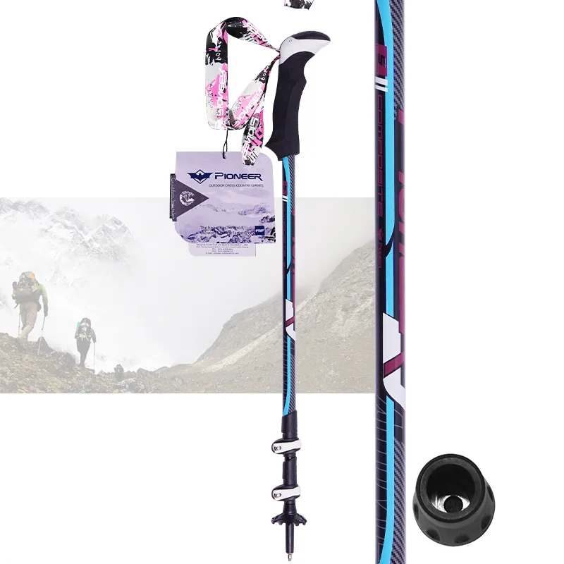 Палки для пеших прогулок PIOMEER Alpenstock регулируемые телескопические альпинистские