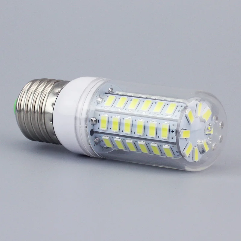 Из светодиодов кукуруза лампа 5730SMD 3 Вт 5 7 9 10 12 15 18 20 E14 E27 B22 G9 AC110v 220 В 240 хрустальная