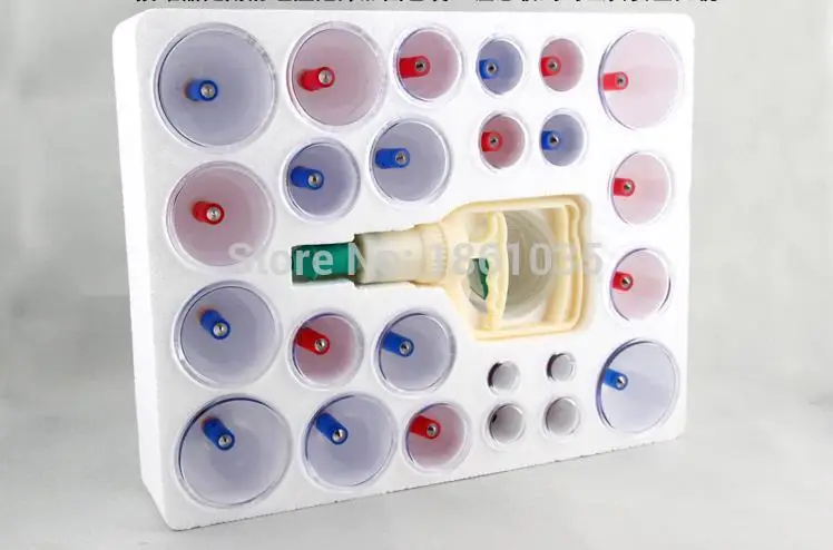 Медицинский массажный набор Kangzhu B1 * 24 чашек Vacumm Physica Cupping для массажа тела и