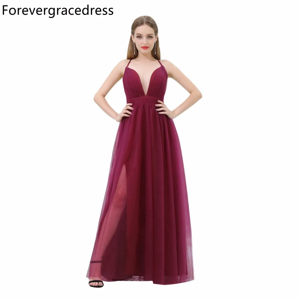 Forevergracedress Бордовое платье для выпускного вечера Новое поступление простое