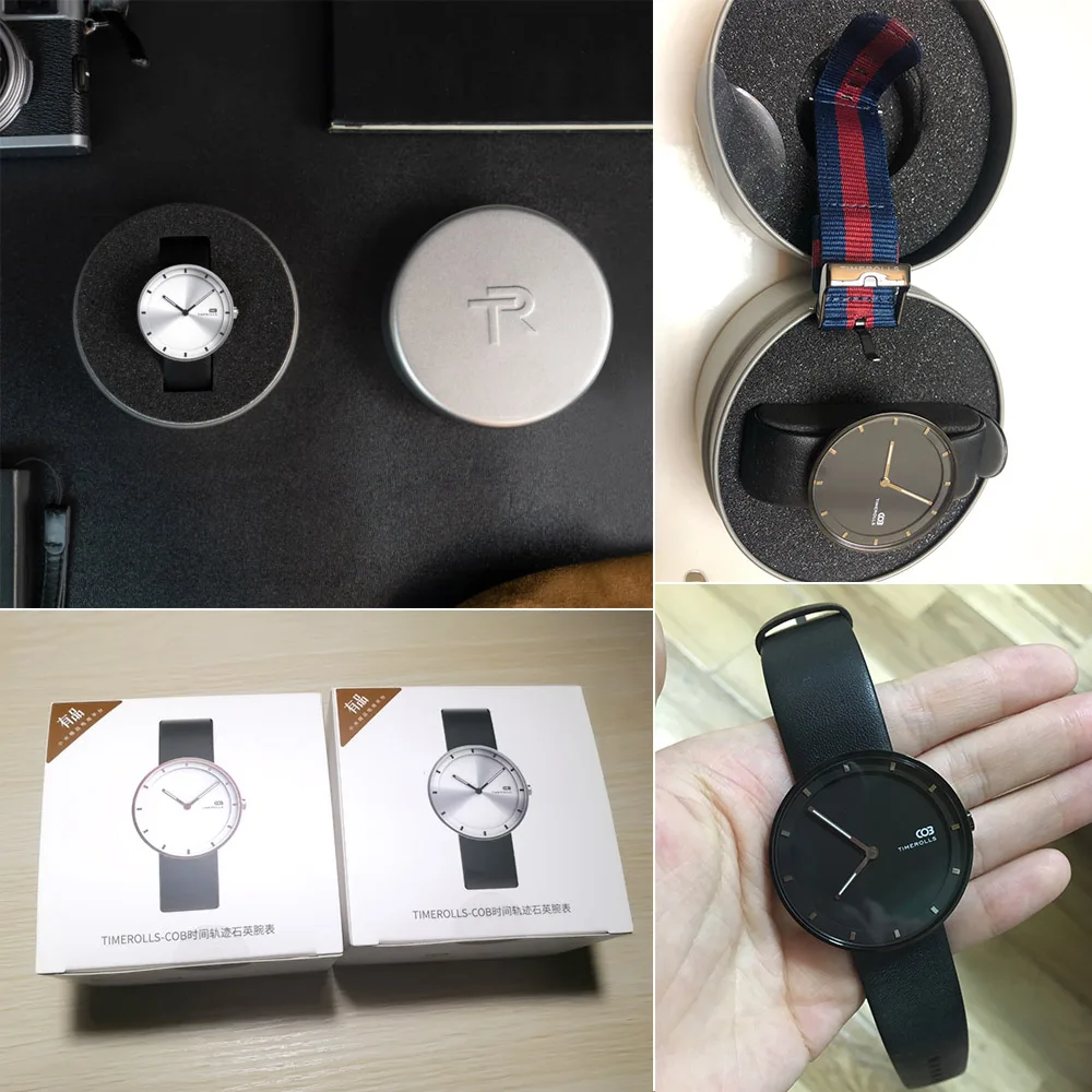 Xiaomi Mijiia TIMEROLLS-COB, кварцевые наручные часы, светящийся указатель, водонепроницаемые часы из нержавеющей стали, роскошные часы для мужчин и женщин