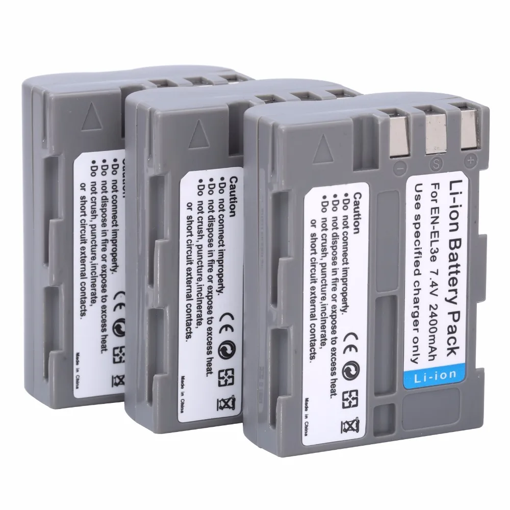 2 шт. Probty EN-EL3e RU EL3e ENEL3e батареи для Nikon D30 D50 D70 D70S D90 D80 D100 D200 D300 D300S D700 цифровой Камера |