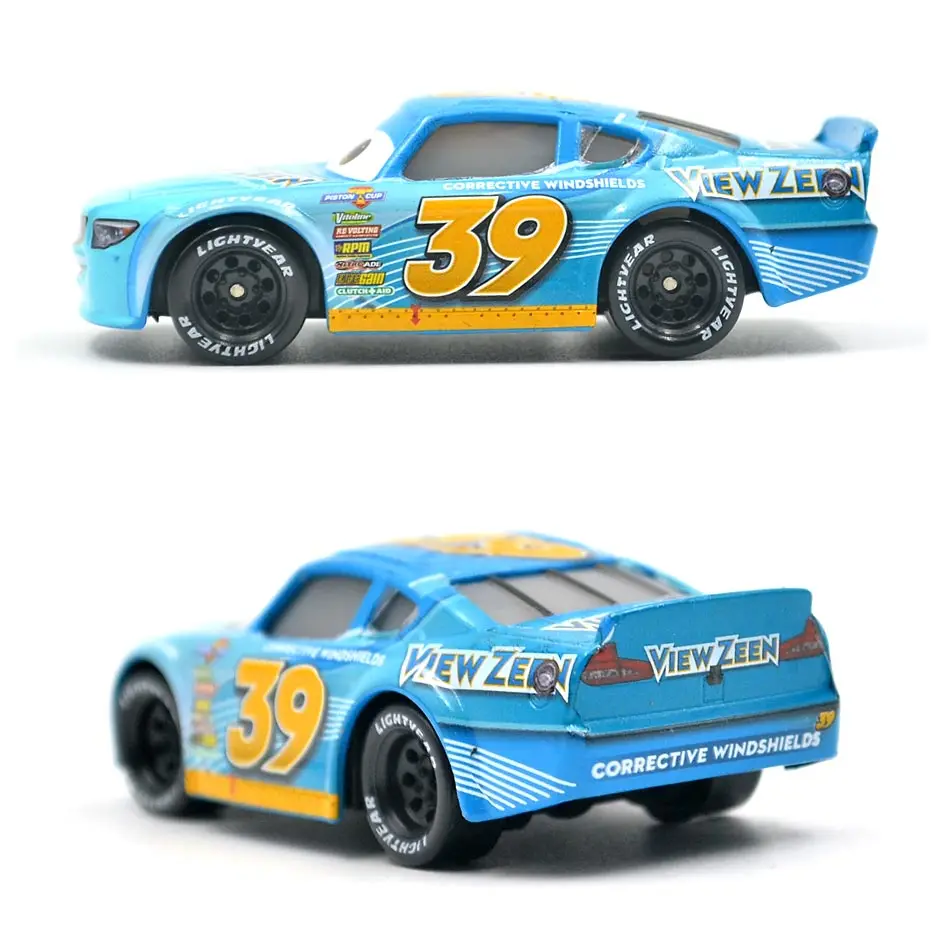 

Disney Pixar Cars 3 Racing Center Buck Bearingly NO.39 Metal Diecast Toy Car 1:55 Loose Brand New In Stock toys for children