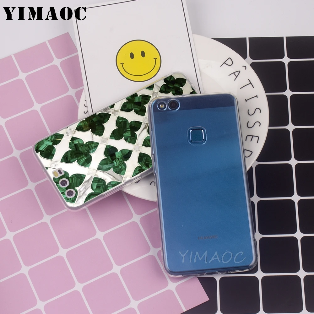 YIMAOC Moroccan blue Geometric patterns Soft Case for Huawei P 8 9 10 20 30 Lite Pro 2016 2017 smart 2019 TPU Cover |