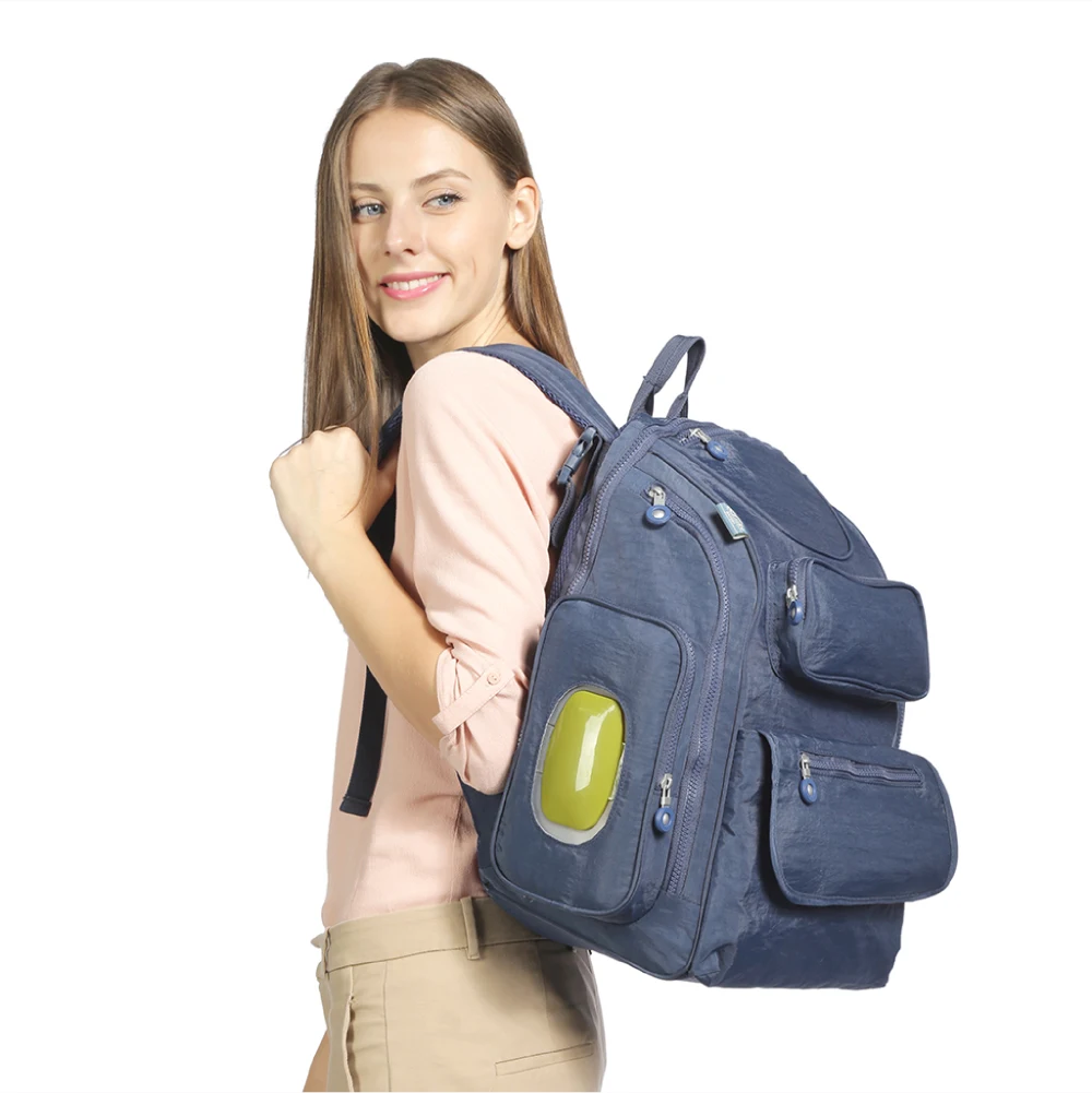 

Fashion Mummy Maternity Back Large Diaper Backpack Bag Solid Nappy Changing Baby Bag Travel Organizer for Stroller Outdoors