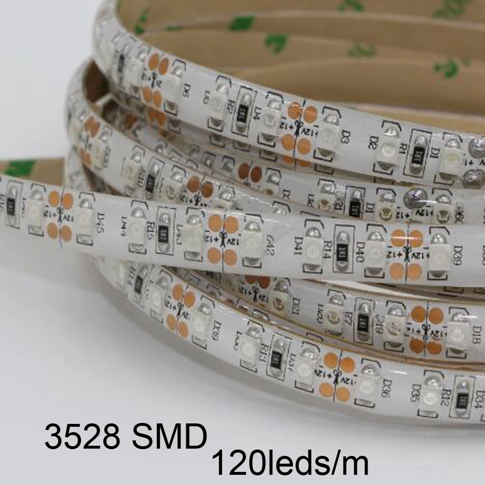 DC12V 5 м водонепроницаемый ультрафиолетовый УФ 395 405nm луч 3528/5050 SMD Светодиодная