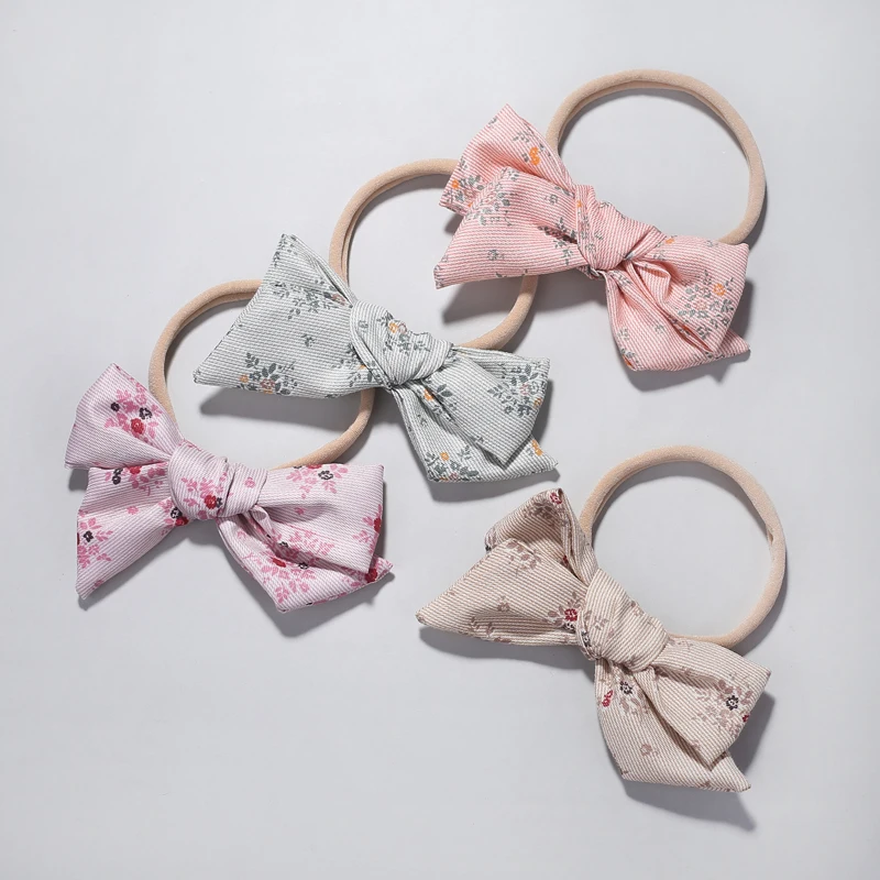 

5 шт./лот плед нейлоновые оголовья новорожденных бесследно нейлон повязка на голову для обувь девочек одежда волос Детские аксессуары для в...