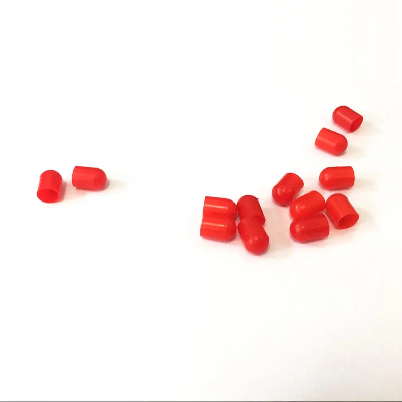 100pcs SMA Dust cap rubber 6mm red SMA red color for SMA female connector