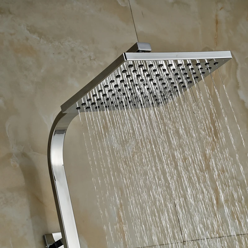 2016 Новая Ванная комната термостатический душ Набор кран с двойной ручкой 8 &quotдуш