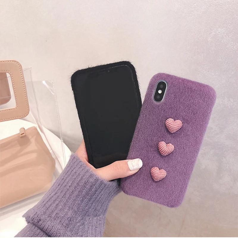 Чехол в форме сердца для мобильного телефона aplex IP6s/XS Max/XR/IPhoneX/8 plus/7 p женские