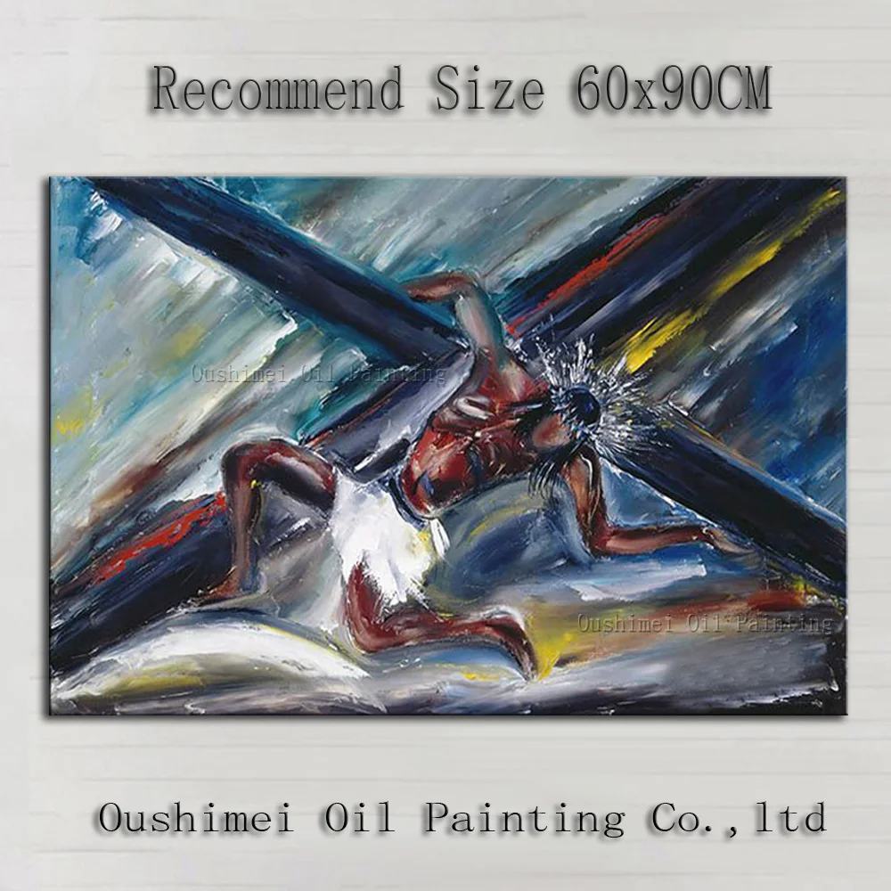 Китай превосходный художник чистый ручная роспись абстрактная картина маслом