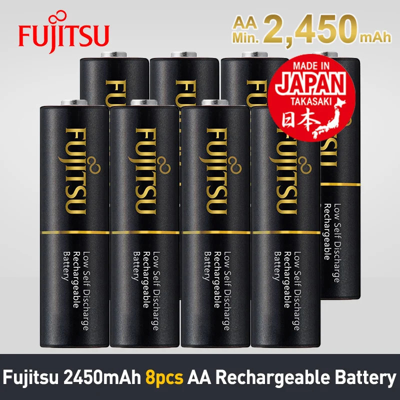 Аккумуляторная батарея Fujitsu 8 шт./2 упаковки 2450 мА · ч AA низкоразряжаемые NiMH