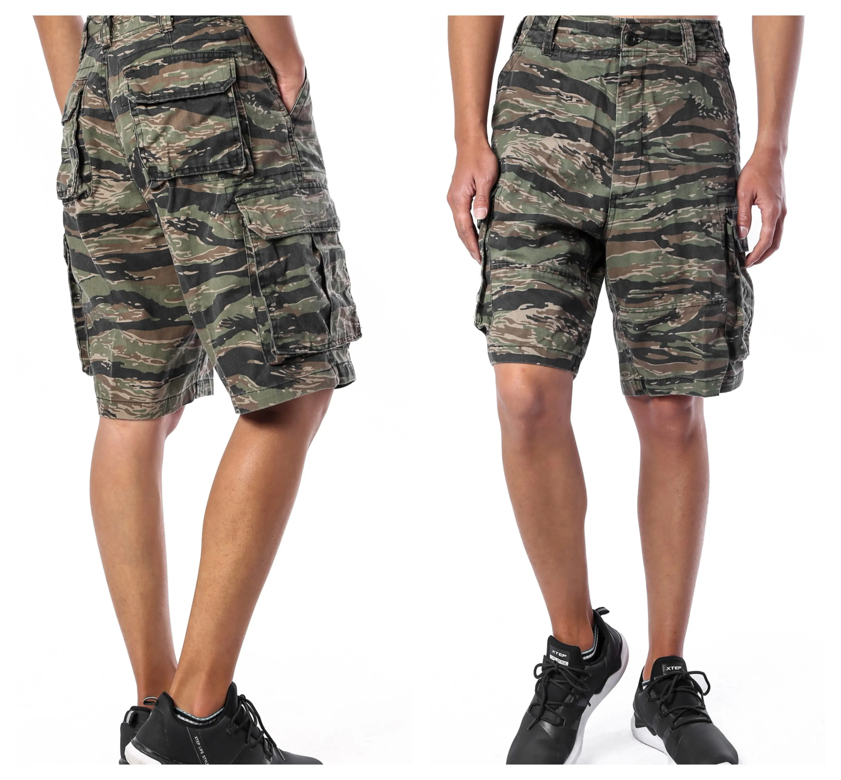 Мужские армейские военные боевые камуфляжные повседневные шорты карго для