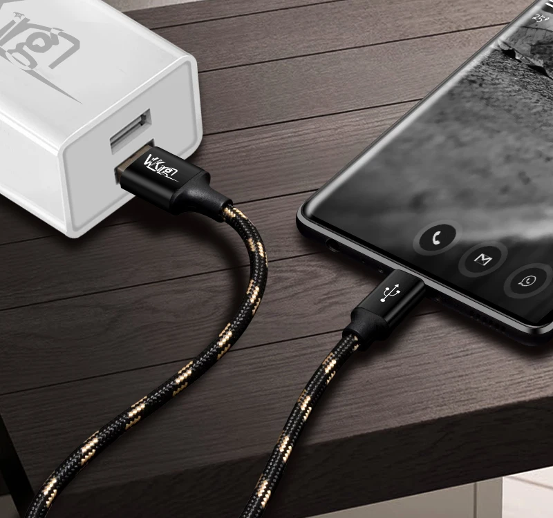 VVKing Micro USB кабель 2.4A нейлон Быстрая зарядка USB кабель для передачи данных для samsung Xiaomi LG планшет Android мобильный телефон usb зарядный шнур