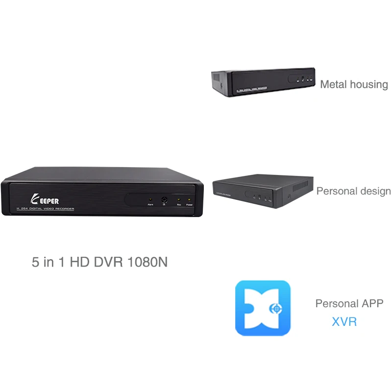 Keeper 8CH CCTV система 1080N HD DVR+4PCS 2.0MP 24PCS IR Led наружная Безопасность камера 2500TVL AHD