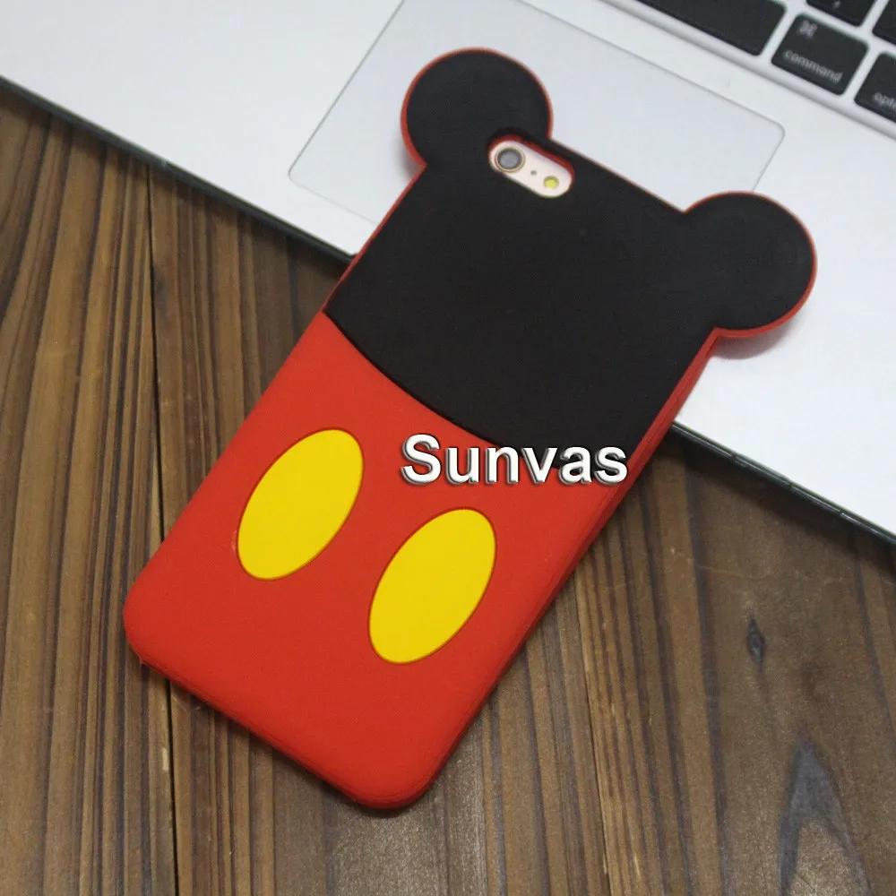 Мягкая силиконовая задняя крышка с 3D милым рисунком Минни Бэтмена для iPhone 5, 5S, 5C, SE, 6, 6s, X, XR, Xs Max, 7, 8 Plus, чехлы для телефонов, Fundas Coque