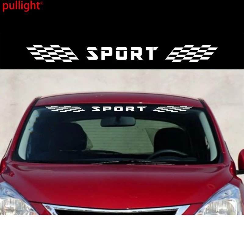 Car Racing Checkered Flags Sport Vinyl Windshield Decals Stickers