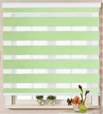 Included Curtain New Arrival Thickening Roller Blind Shutter Double Layer Shade Blinds Custom Zebra Free Shipping | Дом и сад
