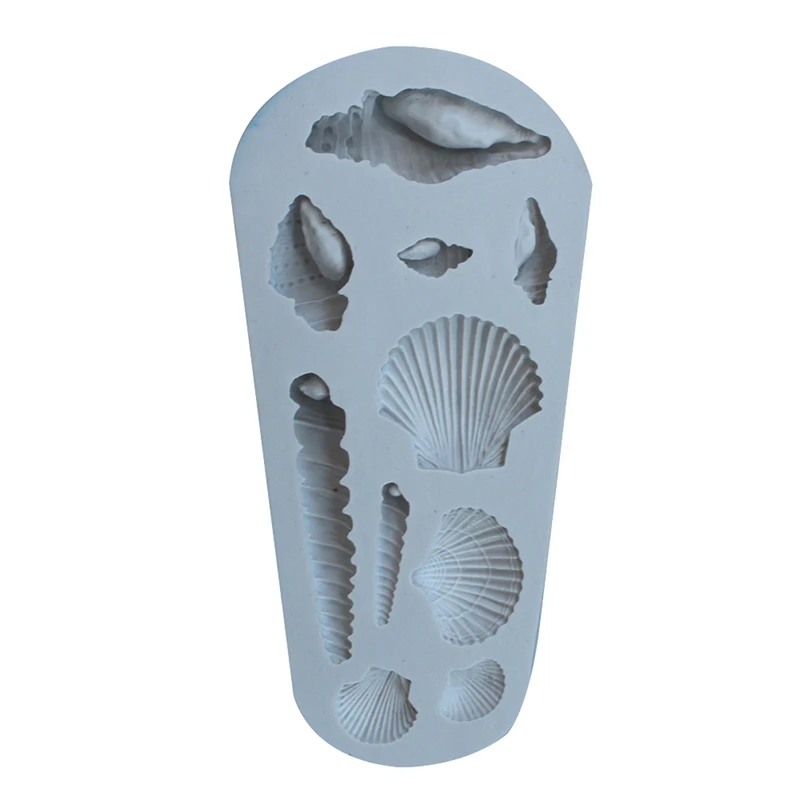 1 шт. силиконовая форма морской раковины свадебное украшение помадка для