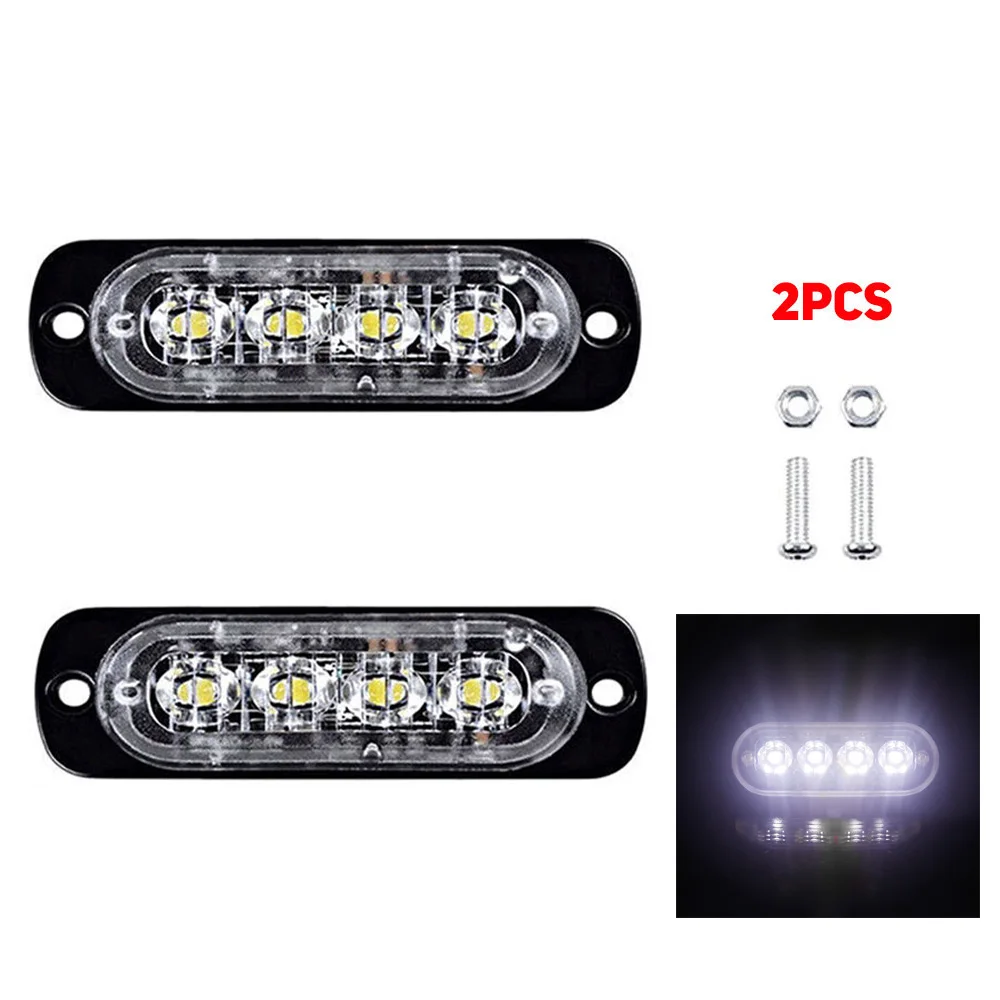 Водонепроницаемый 4LED 12W фары для автомобилей Грузовик Мотоцикл вспышки света