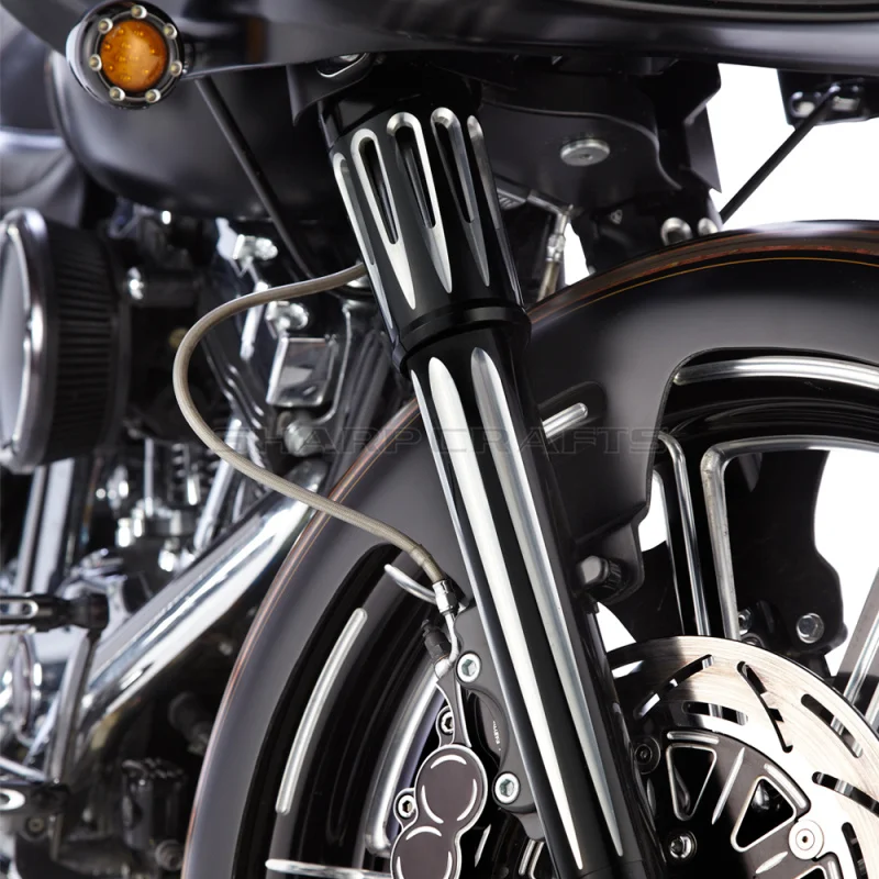 Кромкообрезной передний ползунок для вилки мотоцикла CNC чехлы моделей Harley Touring