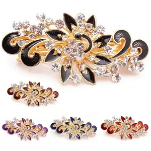 1 шт. цветная модная шпилька для волос с павлином, милые блестящие стразы для девочек, Шпилька для волос с павлином, аксессуары для волос