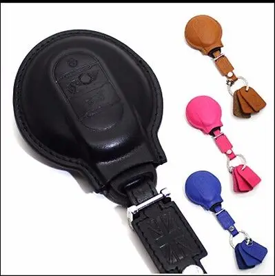 Кожаный чехол для автомобильных ключей новый розовый OEM F54 F55 F56 F60|leather car key|car leather