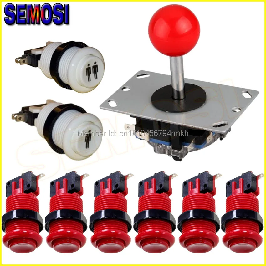 Аркадный набор для Raspberry pi с HAPP стиль аркадная кнопка микропереключателями 8