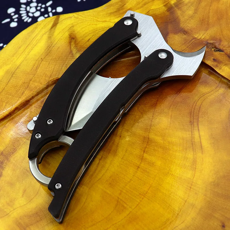 Многофункциональный складной тактический топор karambit походный топор G10 с ручкой маленький спасательный наружный ручной топор EDC Томагавк Топор Инструмент для выживания