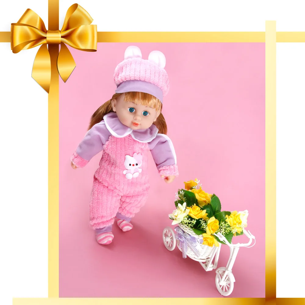 43 см Reborn Baby Doll с волосами виниловая кукла для девочек плюшевые игрушки | Игрушки и