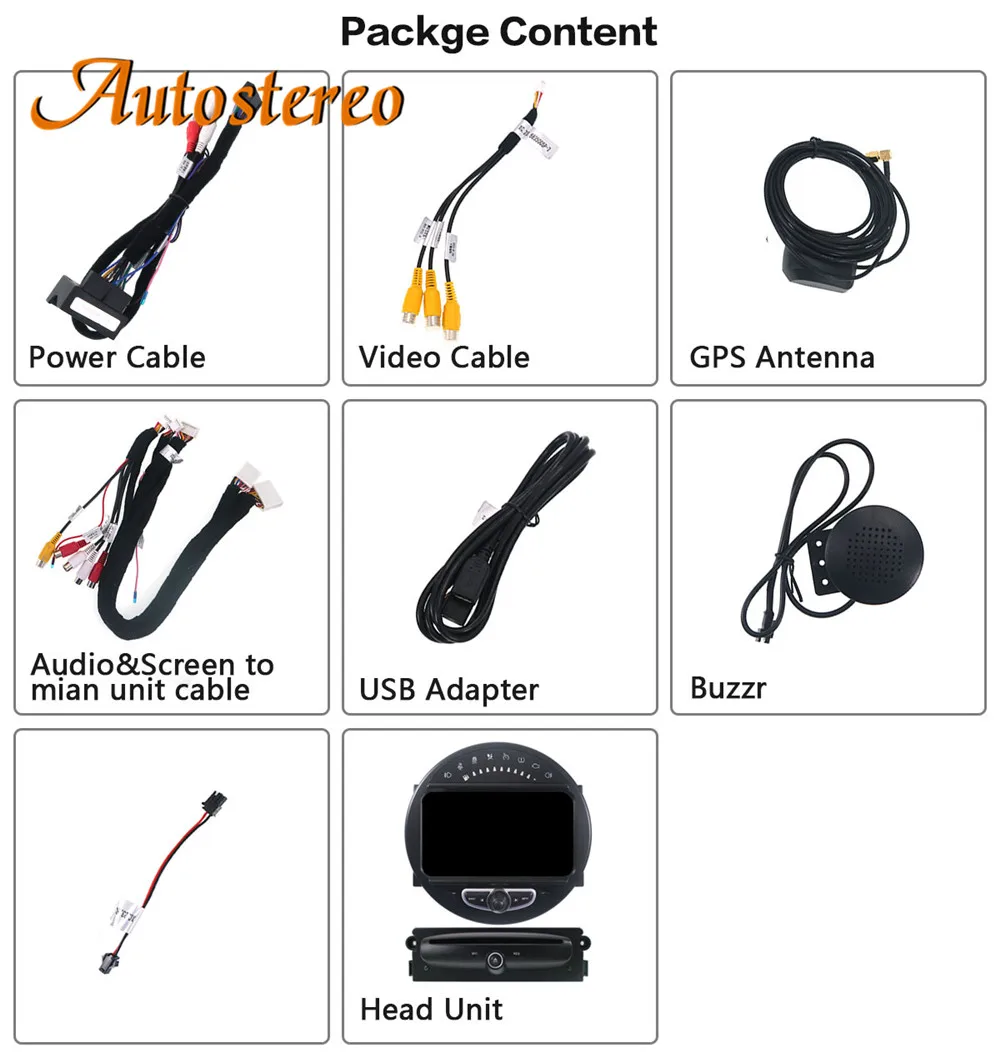 Android 9 автомобильный gps-навигация, dvd-плеер головное устройство для Mini Cooper 2006-2013 экран головное устройство мультимедийный плеер радио магнитофон
