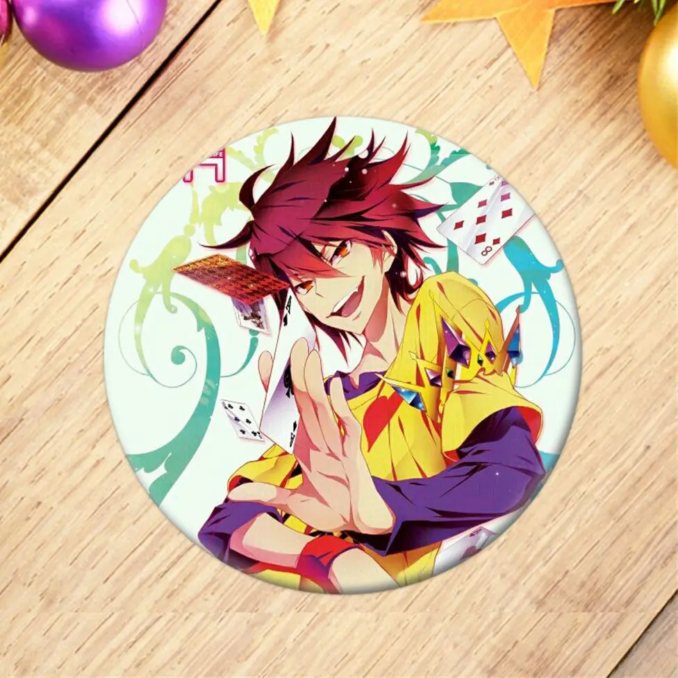 1 шт. аниме NO GAME LIFE значок косплея Sora брошь заколка Shiro Hatsuse Izuna коллекция значков