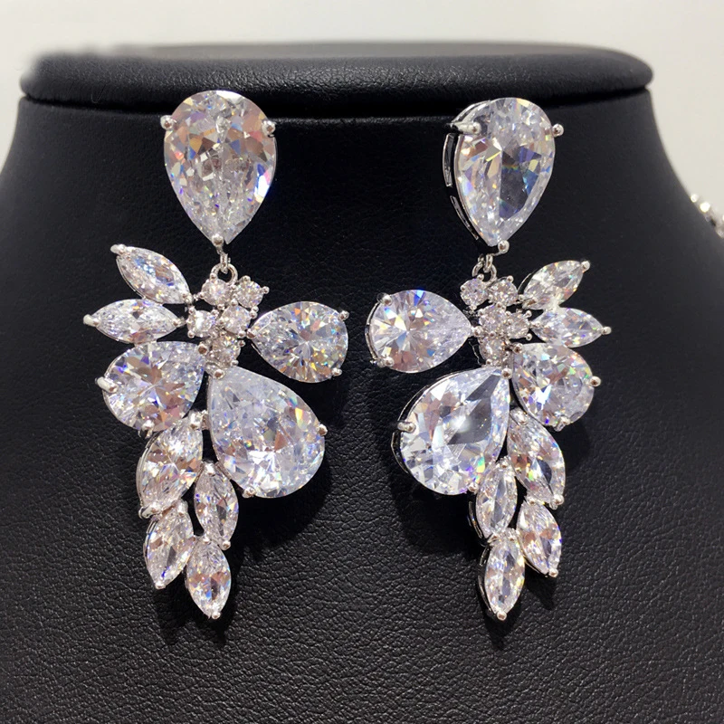 Новинка 2017 серьги для невесты серьги-клипсы женщин без пирсинга отверстия клипсы