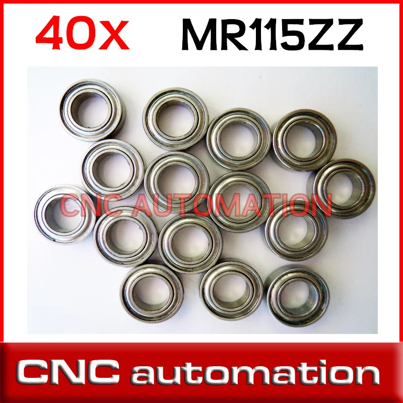 40 шт. MR115ZZ MR115 2RS миниатюрный радиальный шарикоподшипник 5*11*4 мм|bearing shaft|bearing 5x11x4bearing