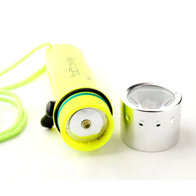 IPX8 Cree XR-E 6500K 100LM 1-LED Diving Flashlight (4 x AA) | Освещение