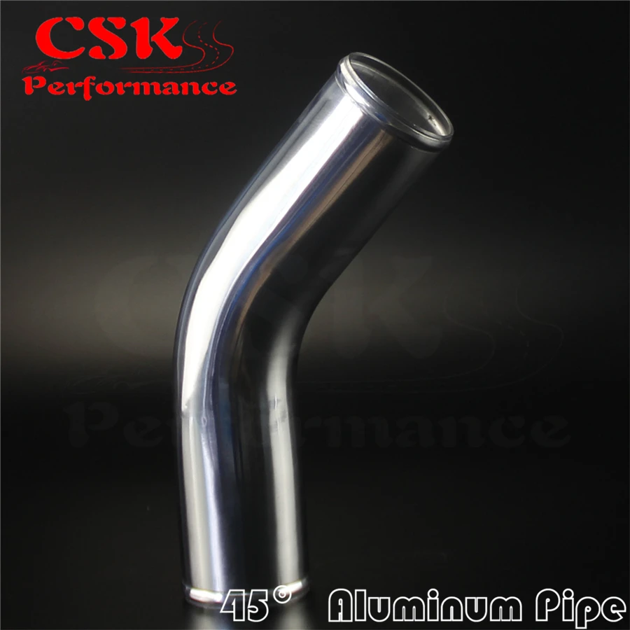

45 Degree 63mm 2.5" inch Aluminum Intercooler Intake Pipe Piping Tube hose