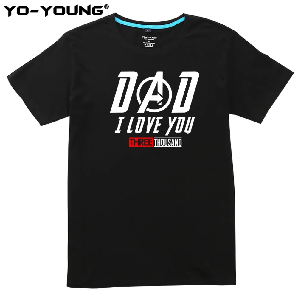 Футболки с надписью Yo Young I Love You 3000 мстители Железный человек Тони Старк унисекс