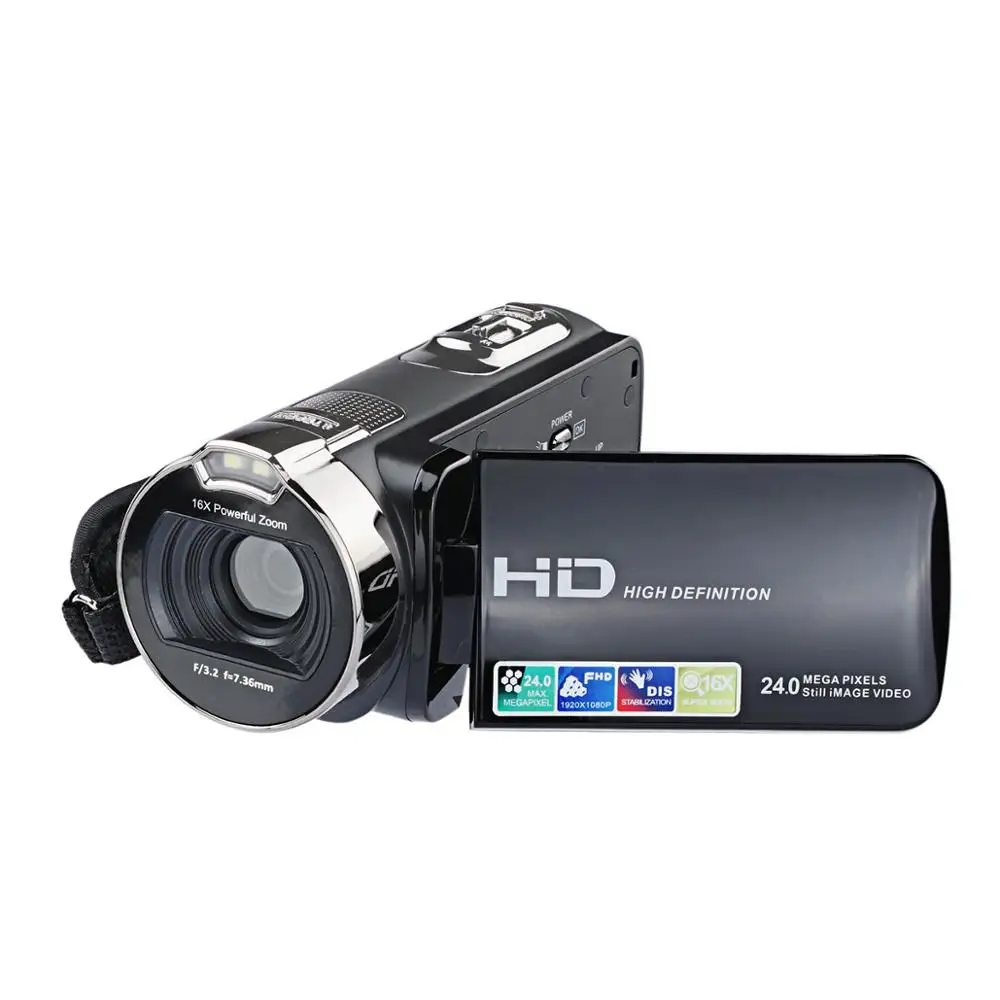 JRGK 312P Цифровая камера 24MP HD 1080P 2 7 &quotрекордер камеры ЖК-экран видеокамеры 16x мощный