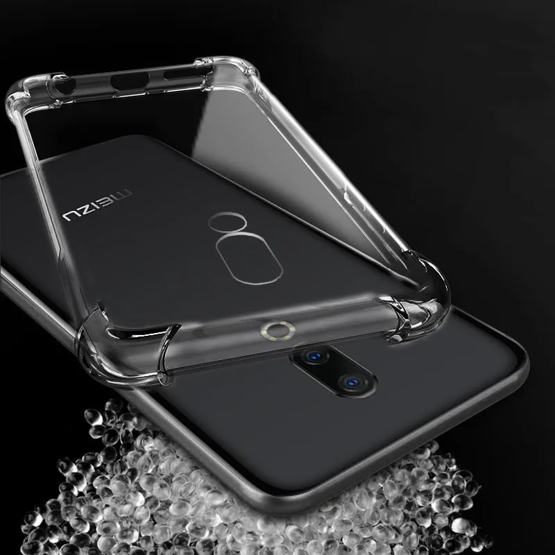 transparent Прозрачный силиконовый прозрачный чехол для телефона для Meizu V8 X8 M5C 16 15 рlus lite M5S 5C S6 M5 M6 M8 NOTE 8 E3 pro7 плюс противоударный чехол - Цвет: transparent
