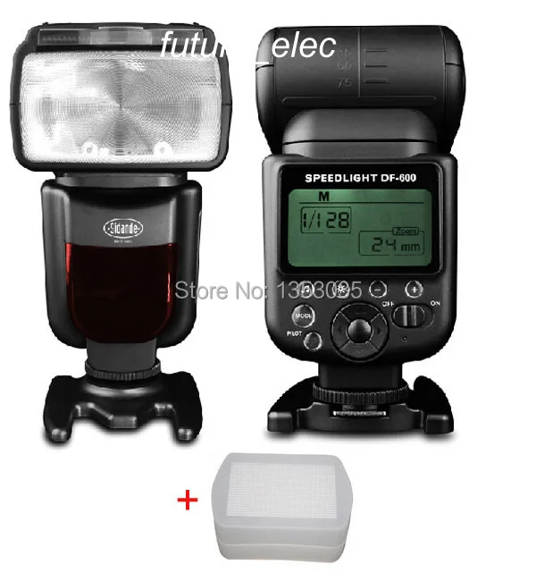Стандартная фотовспышка с ЖК дисплеем Speedlite режимом S1/S2 для Canon 6D 7D 60D 70D 650D 700D Nikon D600