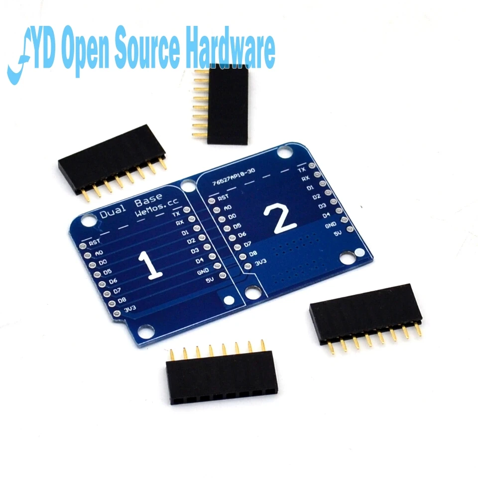 Wemos D1 Mini Dual Socket Base Shield NodeMCU ESP8266 макетная Базовая плата 3 В|mini nodemcu|nodemcu esp8266wemos d1 |