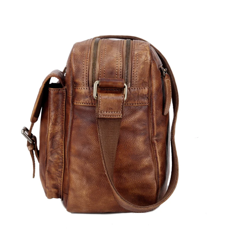 MANJH Мужская Дизайнерская Сумка через плечо ручная работа натуральная кожа