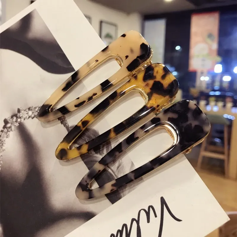 2019 New Fashion Leopard Hollow Water Drop Hair Clip Pins For Women Ladies Girls Birthday Party Wedding Gifts Jewelry Wholesale | Украшения