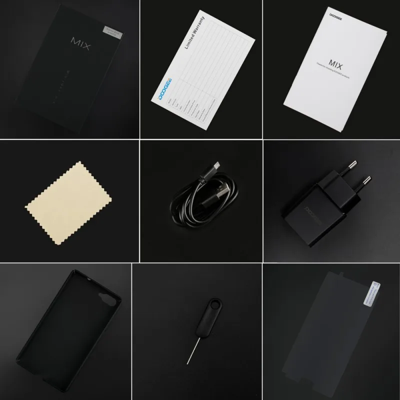 Doogee Mix 5.5&quot HD 4G Mobile phone Android 7.0 6GB RAM 64GB ROM Helio P25 Octa Core 16MP+8MP Dual Cameras Fingerprint Smartphone |