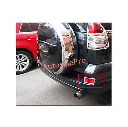 АБС пластик хром Задний противотуманный фонарь лампа крышка Накладка для Toyota Prado