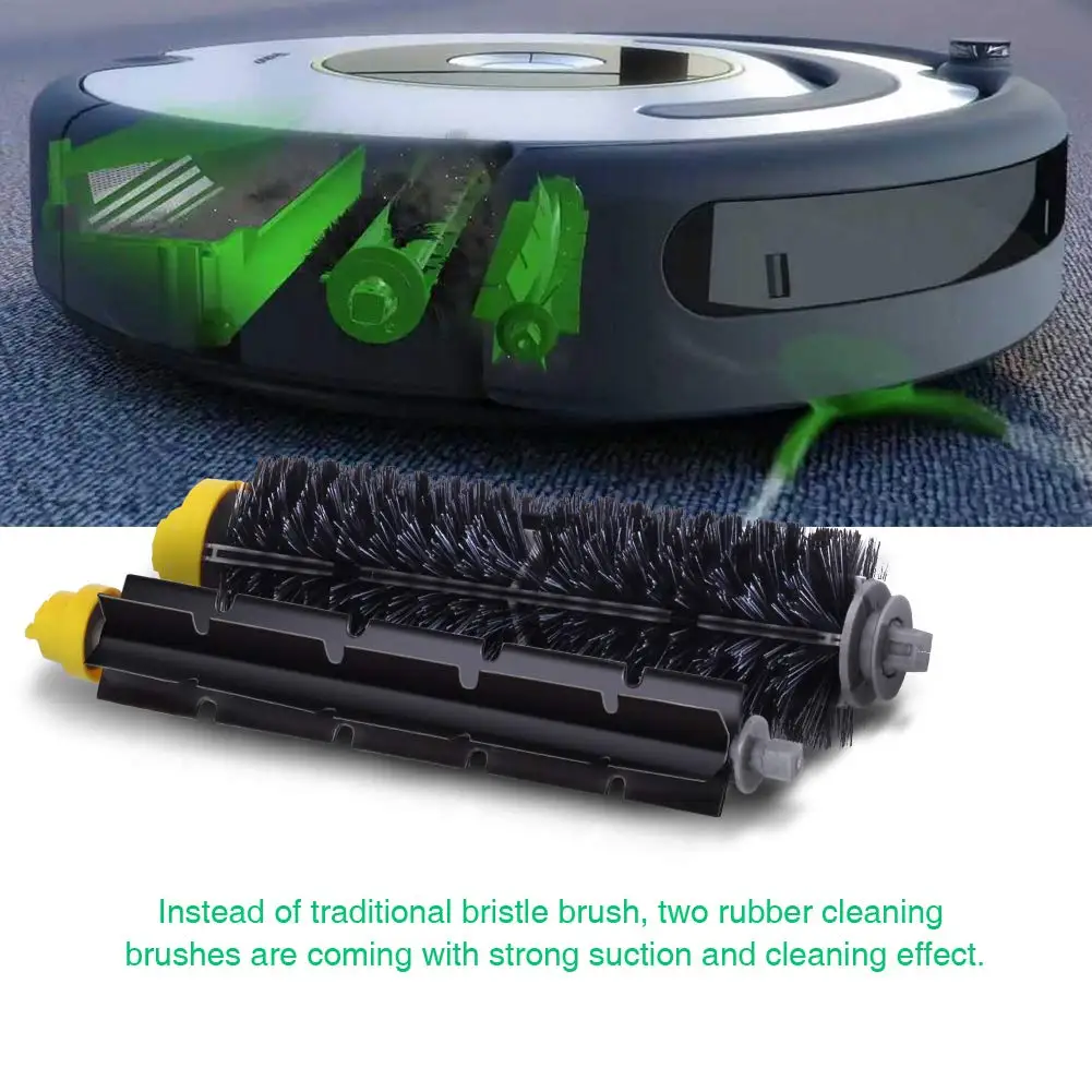 Щетина и гибкая щетка для массажа набор фильтров iRobot Roomba 600 Series 620 630 650 660 чистящие