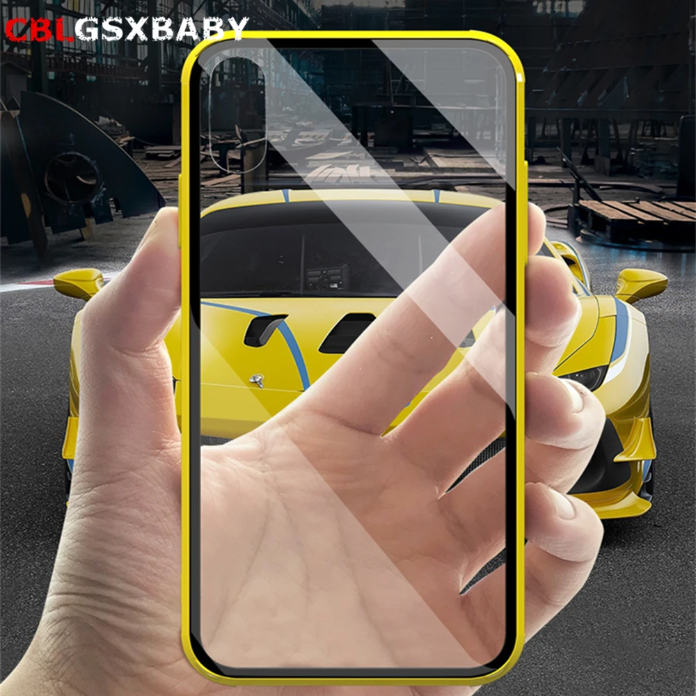 Роскошный чехол из закаленного стекла 2 в 1 мягкий для телефона ТПУ iphone 11 Pro XS Max XR X 6