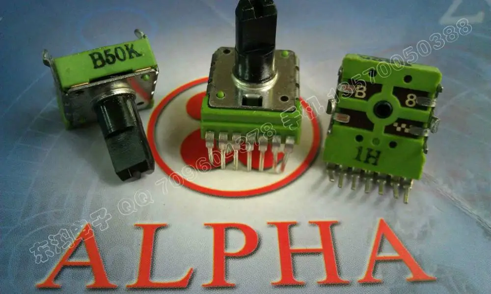 

1 шт. тайваньский потенциометр типа ALPHA RK14, вертикальный вал B50K 13 мм.